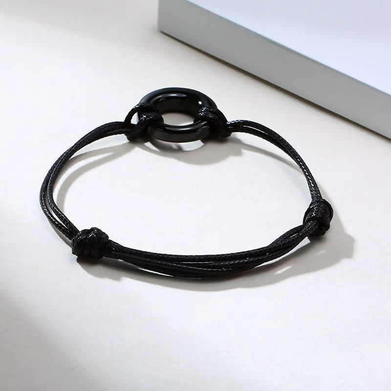 Stainless Steel Circle Of Life Urns Bracelet (For Human Or Pet Ashes)