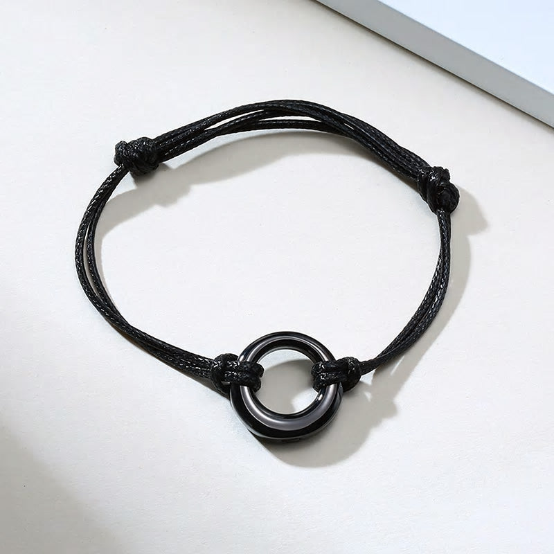 Stainless Steel Circle Of Life Urns Bracelet (For Human Or Pet Ashes)