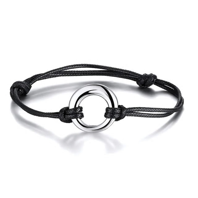 Stainless Steel Circle Of Life Urns Bracelet (For Human Or Pet Ashes)