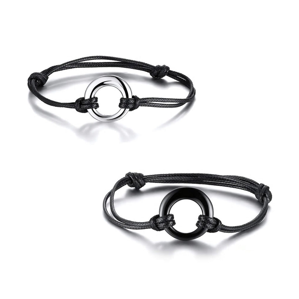 Stainless Steel Circle Of Life Urns Bracelet (For Human Or Pet Ashes)