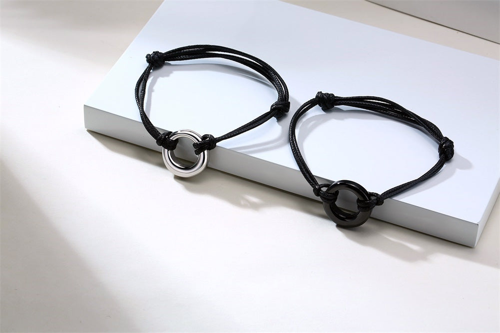 Stainless Steel Circle Of Life Urns Bracelet (For Human Or Pet Ashes)