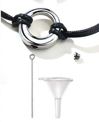 Stainless Steel Circle Of Life Urns Bracelet (For Human Or Pet Ashes)