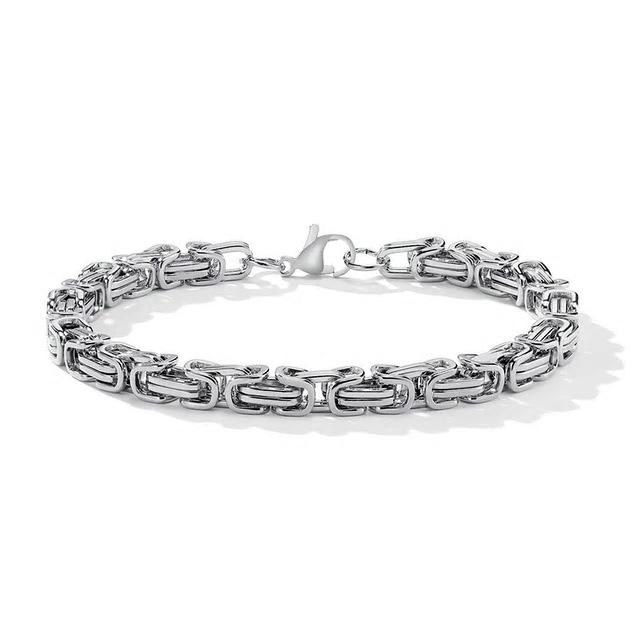 Stainless Steel Byzantine Link Chain Bracelet - Various