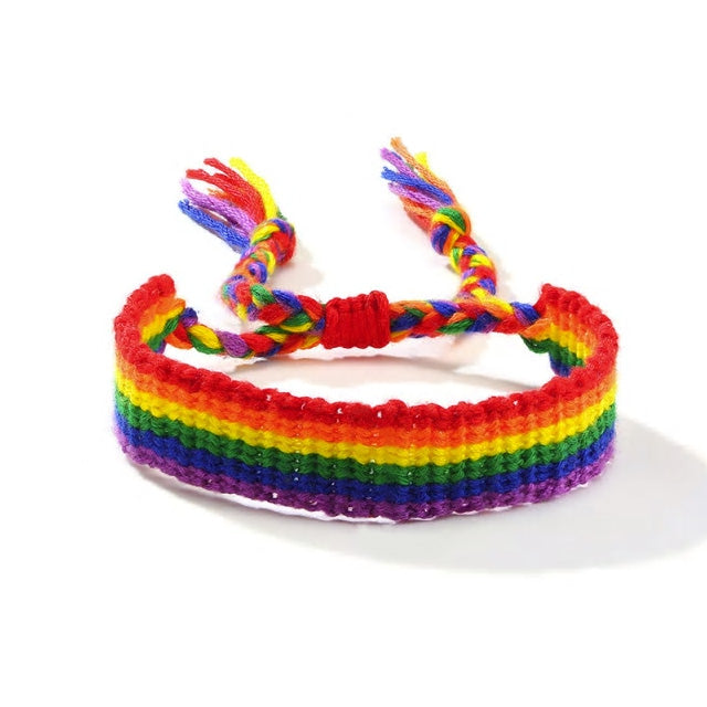 Handmade Beach Rainbow Braided Anklet or Bracelet - Various