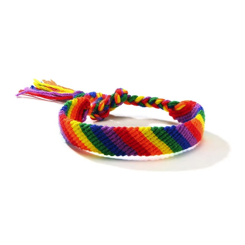 Handmade Beach Rainbow Braided Anklet or Bracelet - Various