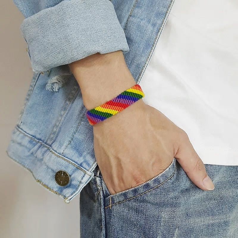 Handmade Beach Rainbow Braided Anklet or Bracelet - Various