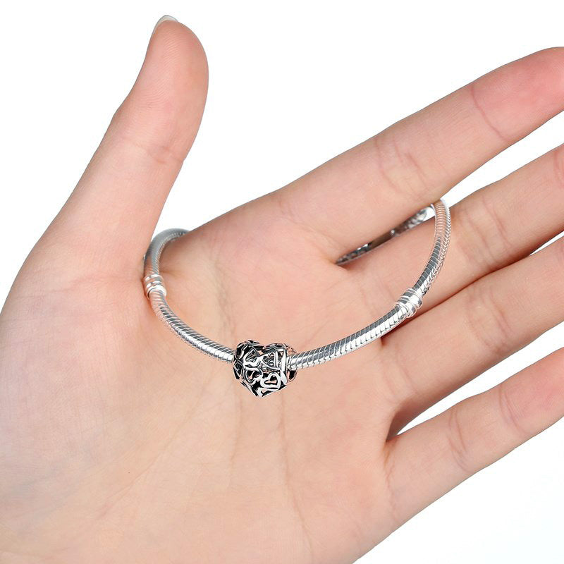 Sterling Silver In Love Hypoallergenic Bead Charm