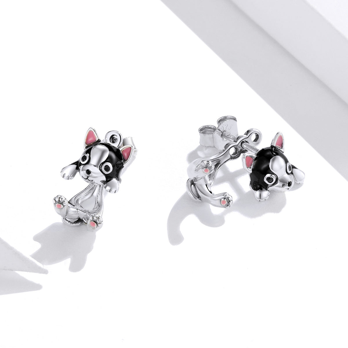 Sterling Silver Pet Adjustable Stud Hypoallergenic Earrings