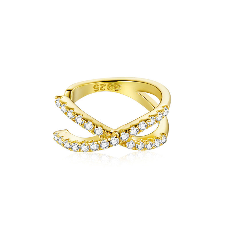 Sterling Silver Interlaced Hypoallergenic Ear Cuff (Single)