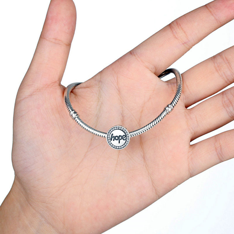 Sterling Silver Hope Hypoallergenic Bead Charm