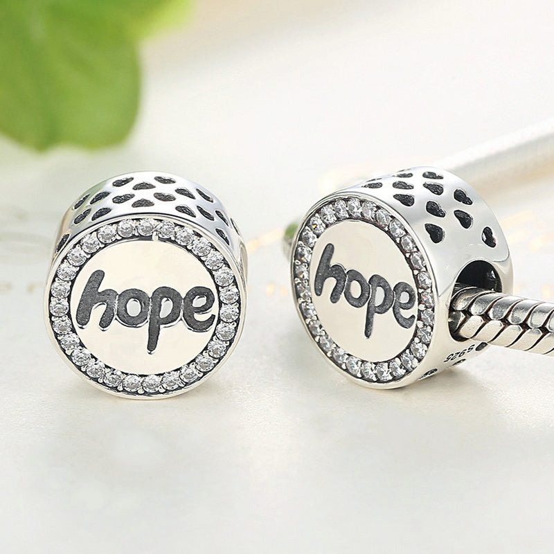 Sterling Silver Hope Hypoallergenic Bead Charm