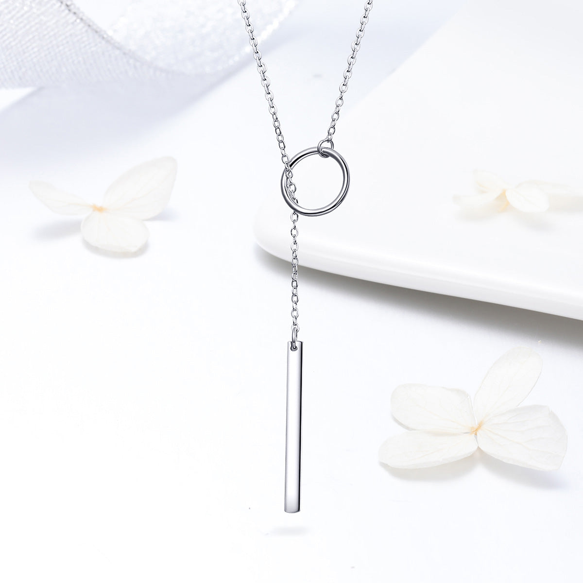 Sterling Silver Fine Pillar Hypoallergenic Necklace