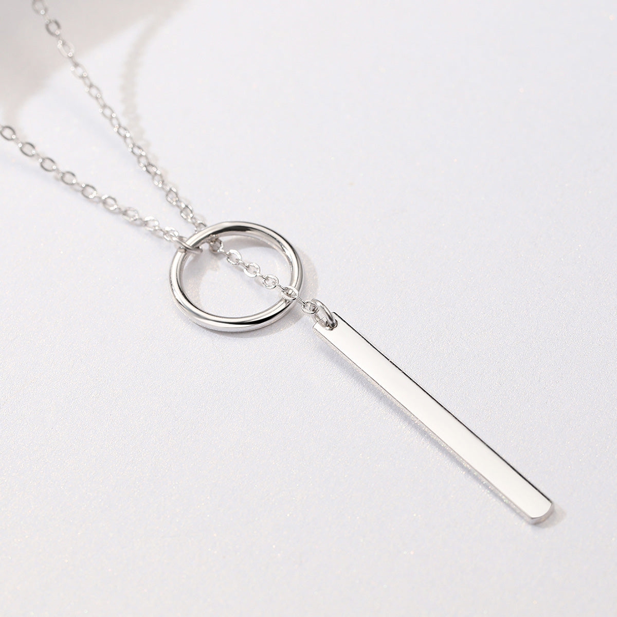 Sterling Silver Fine Pillar Hypoallergenic Necklace