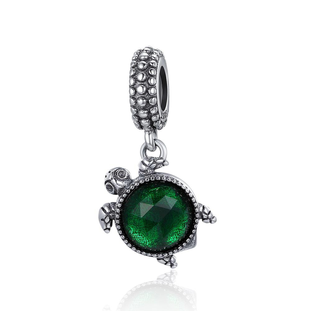 Sterling Silver Turtle Hypoallergenic Dangle Charm