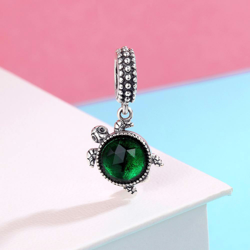 Sterling Silver Turtle Hypoallergenic Dangle Charm