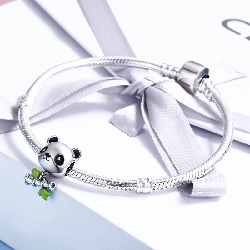Sterling Silver Panda Hypoallergenic Bead Charm