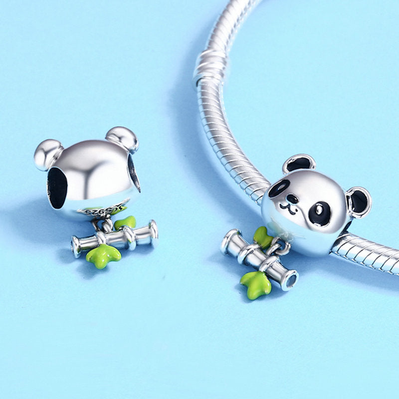 Sterling Silver Panda Hypoallergenic Bead Charm