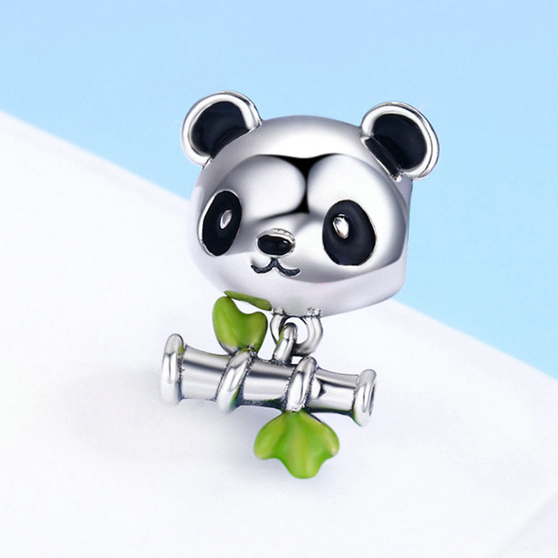 Sterling Silver Panda Hypoallergenic Bead Charm