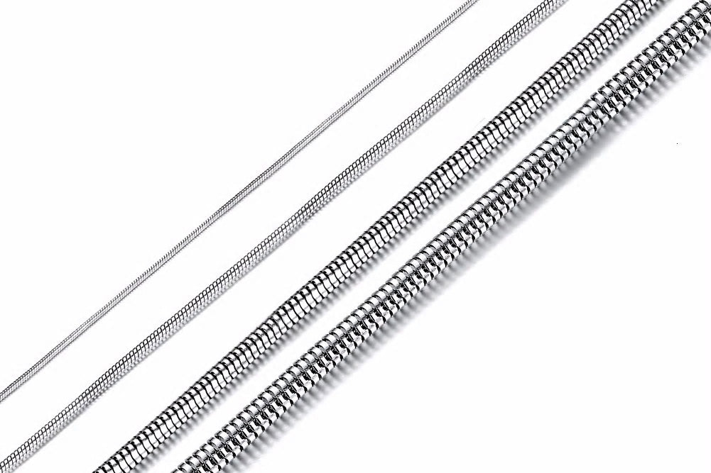 Stainless Steel Snake Chain Necklace - Various
