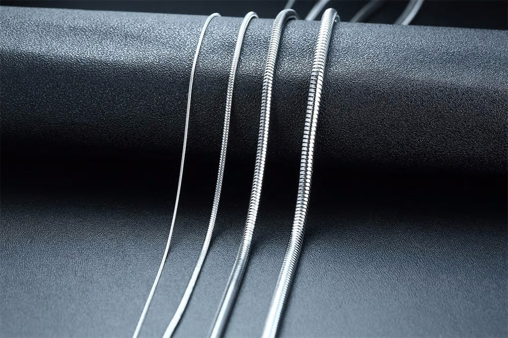 Stainless Steel Snake Chain Necklace - Various