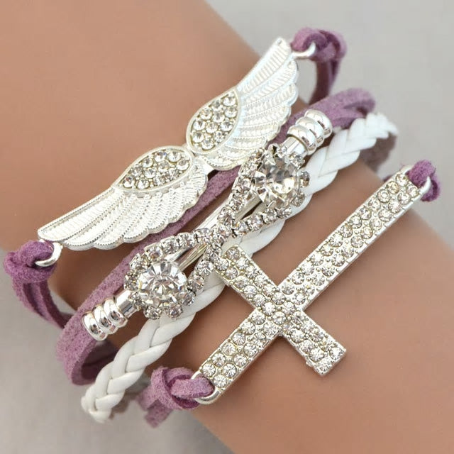 Girls Blessed Angel Bracelet - Various