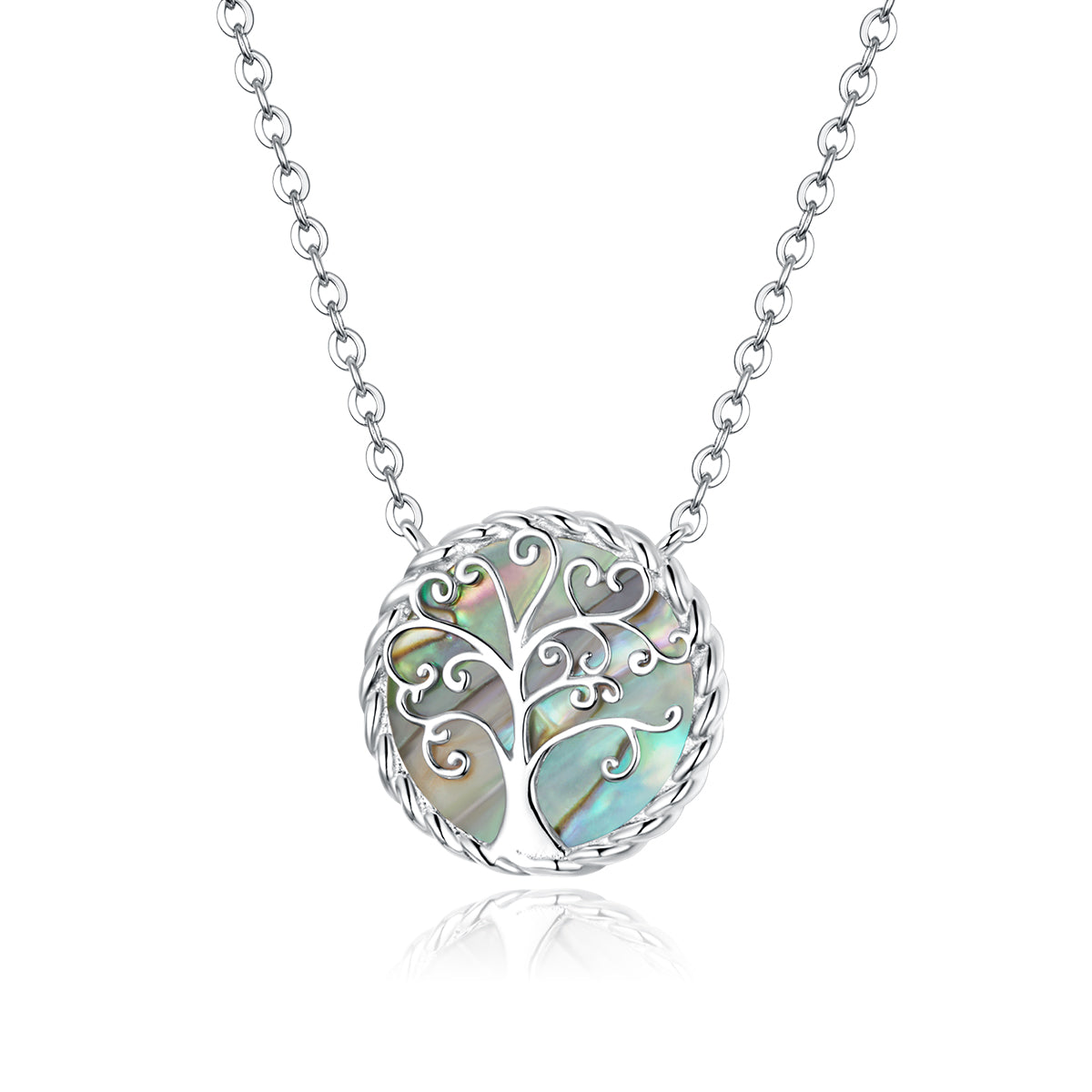 Sterling Silver Colourful Tree Of Life Hypoallergenic Necklace
