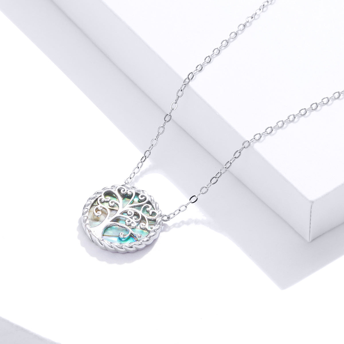 Sterling Silver Colourful Tree Of Life Hypoallergenic Necklace