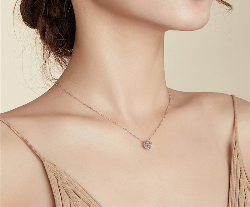 Sterling Silver Ball Of Yarn Hypoallergenic Necklace