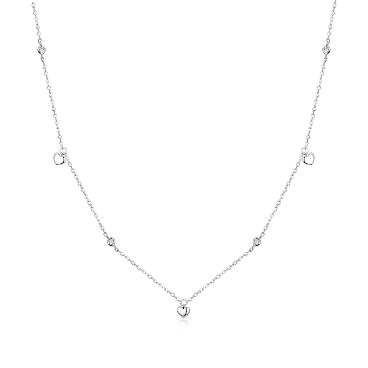 Sterling Silver Heart Hypoallergenic Necklace