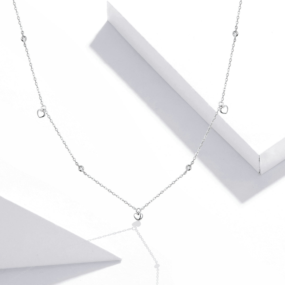 Sterling Silver Heart Hypoallergenic Necklace