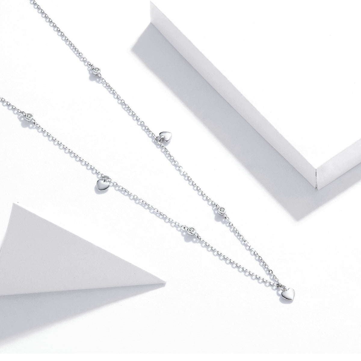 Sterling Silver Heart Hypoallergenic Necklace