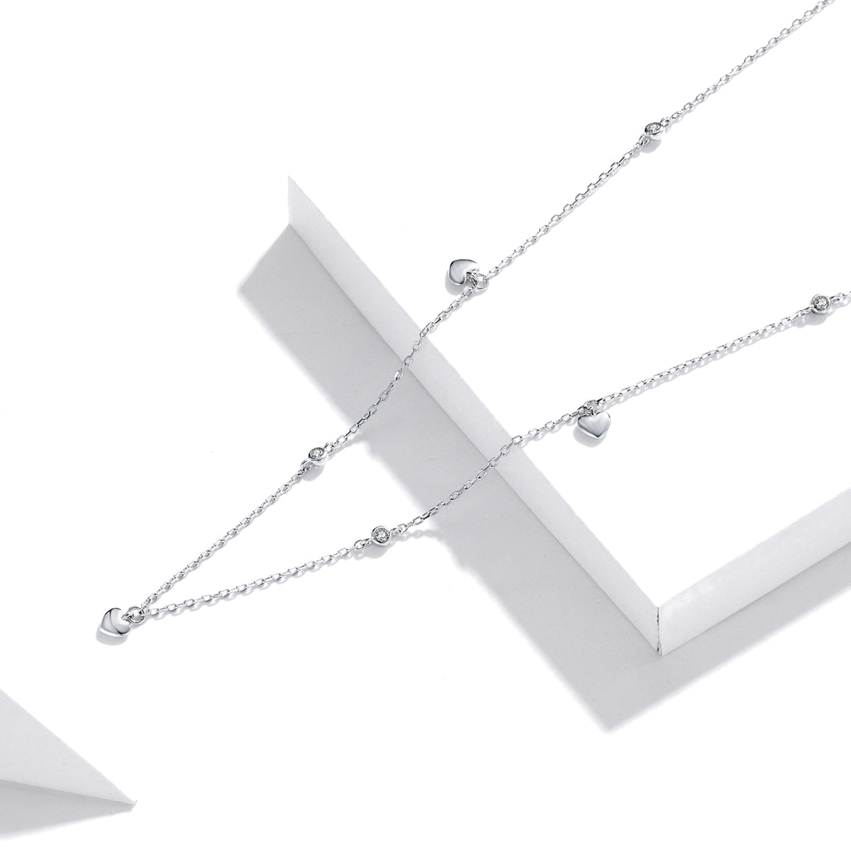Sterling Silver Heart Hypoallergenic Necklace