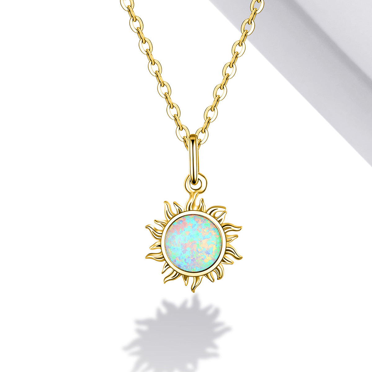 Sterling Silver Sun Hypoallergenic Necklace
