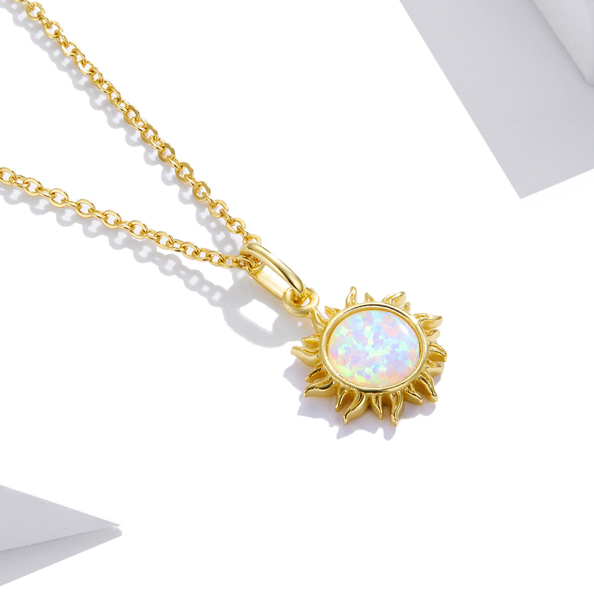Sterling Silver Sun Hypoallergenic Necklace