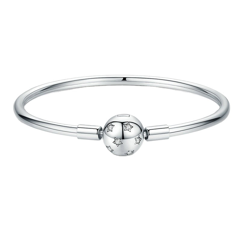 Sterling Silver Stars Charm Hypoallergenic Bracelet