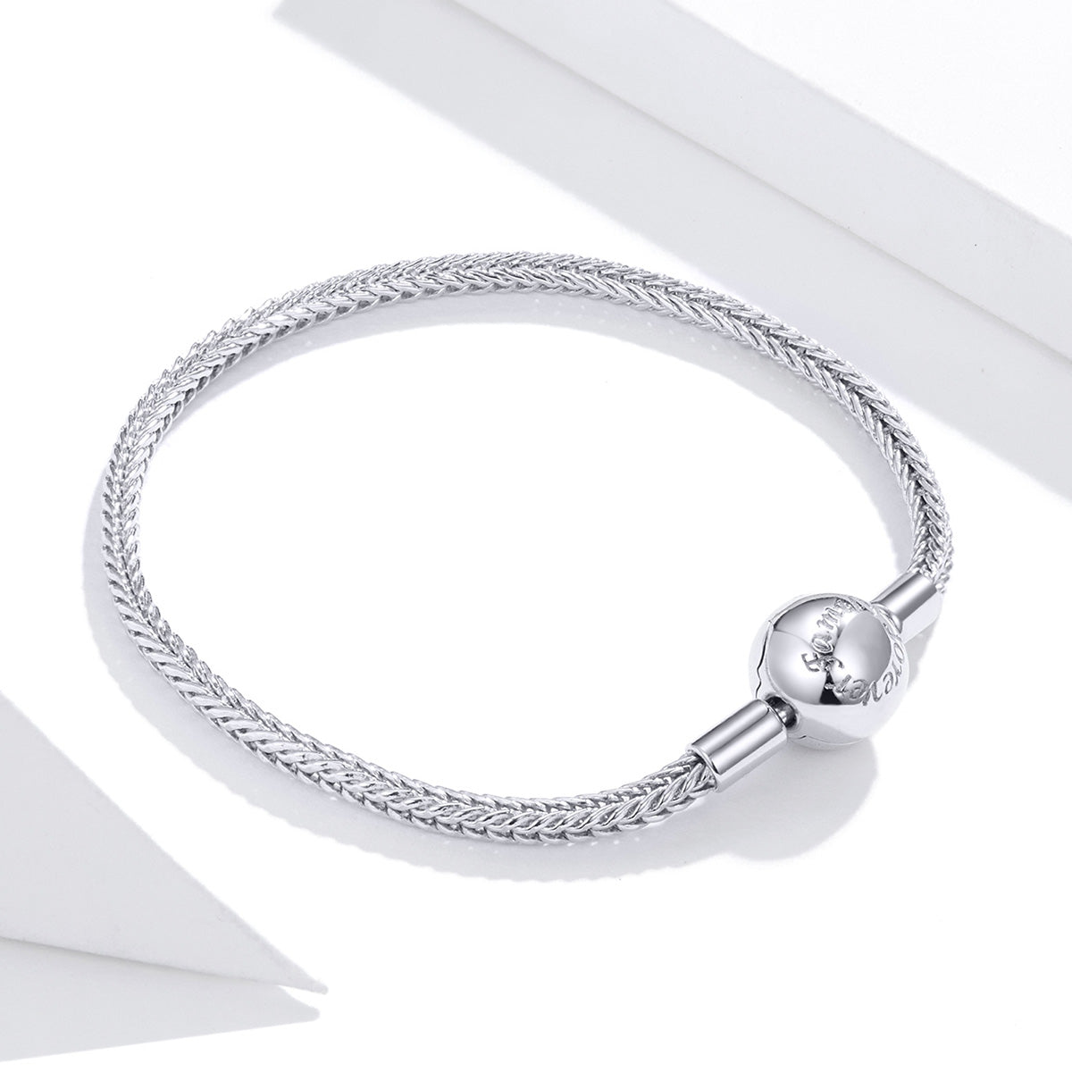 Sterling Silver Love Forever Wheat Charm Hypoallergenic Bracelet