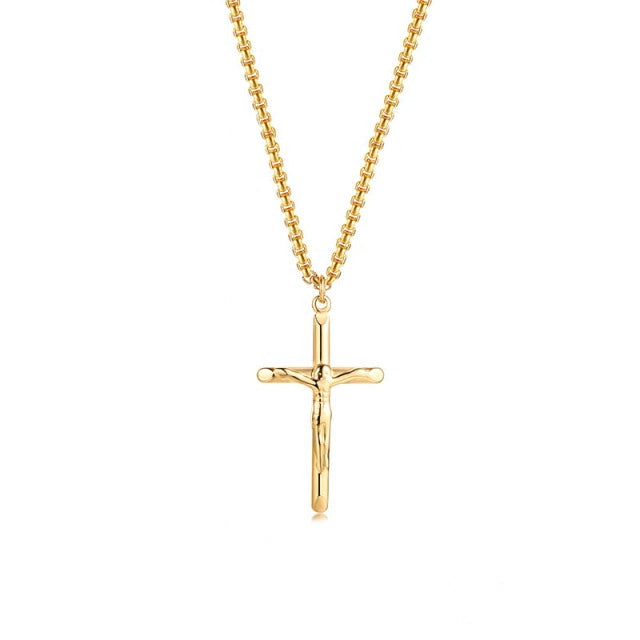 Stainless Steel Jesus Crucifix Necklace