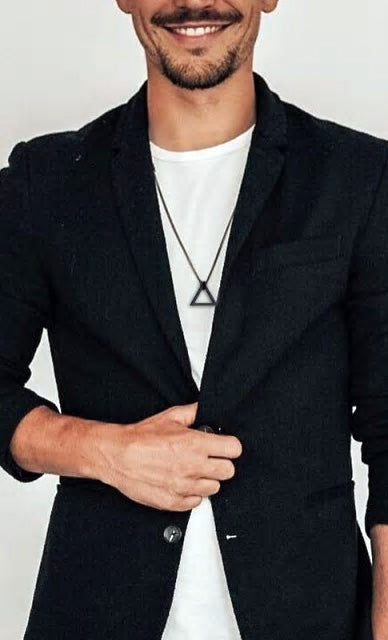 Stainless Steel 2x2cm Triangle Necklace