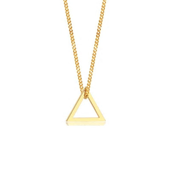 Stainless Steel 2x2cm Triangle Necklace