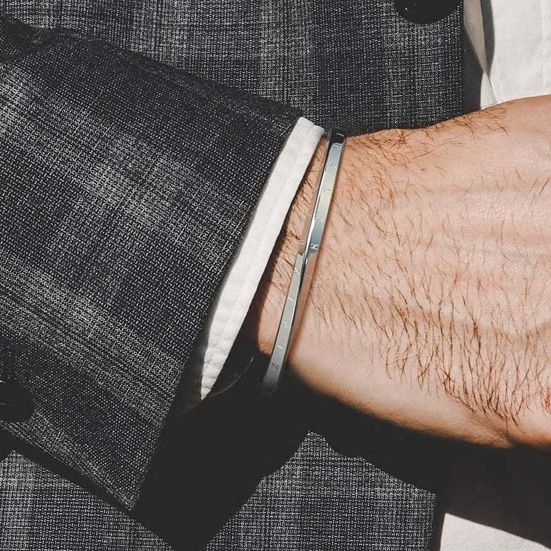 Stainless Steel Viking Twisted Cuff