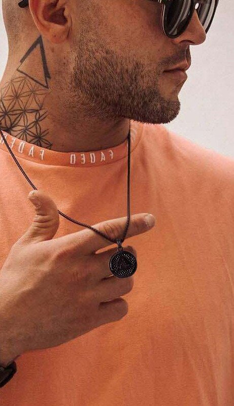 Stainless Steel Viking Runes Necklace