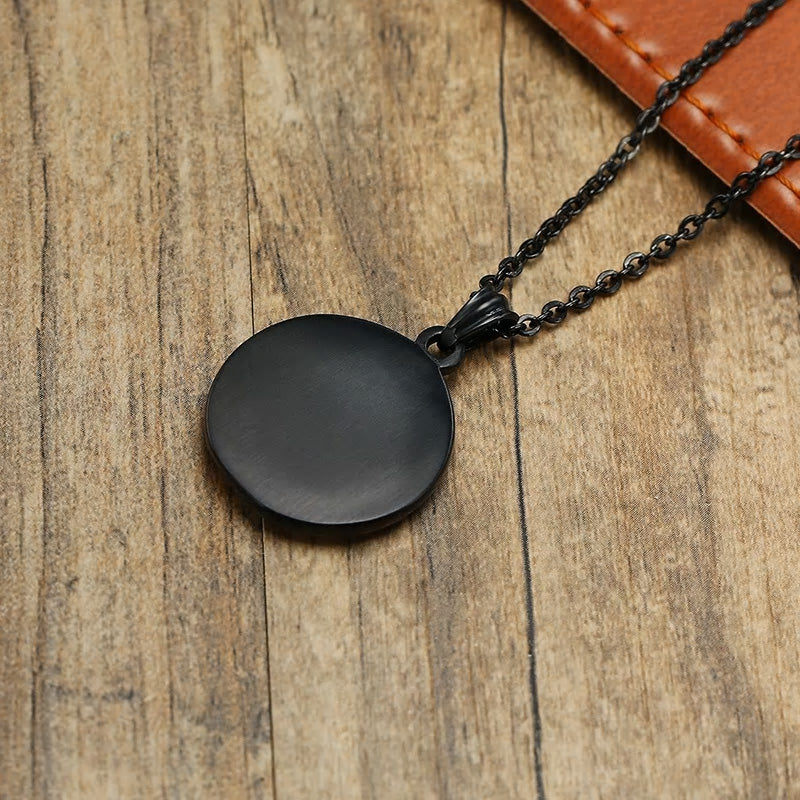 Stainless Steel Viking Runes Necklace