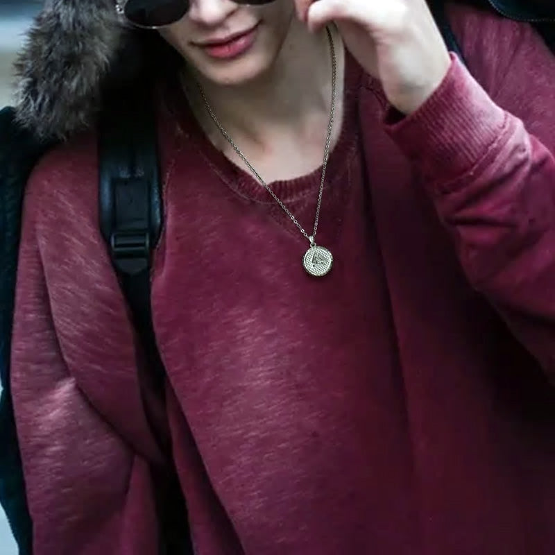 Stainless Steel Viking Runes Necklace