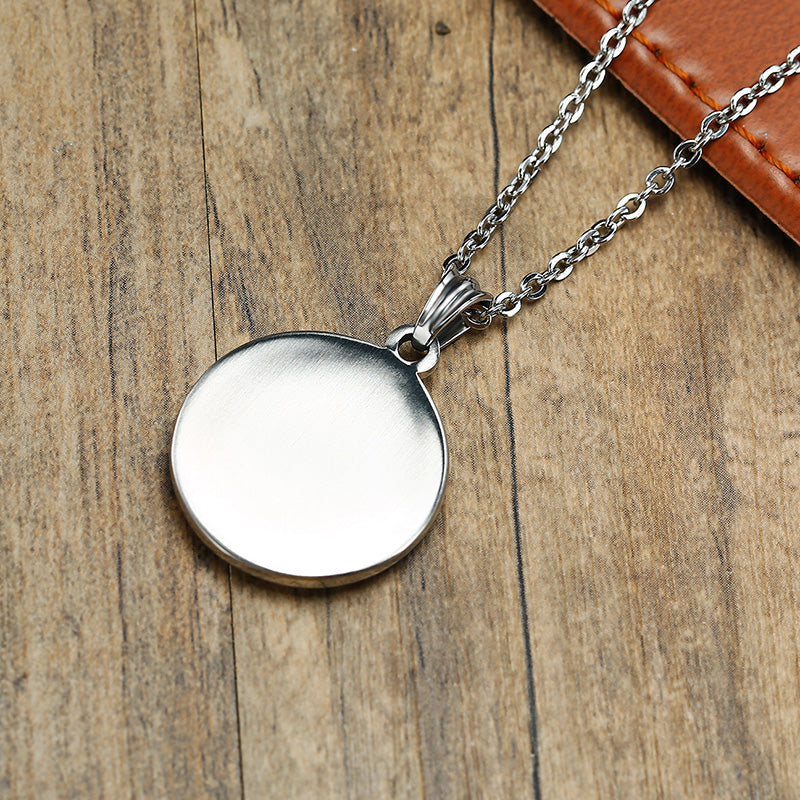 Stainless Steel Viking Runes Necklace