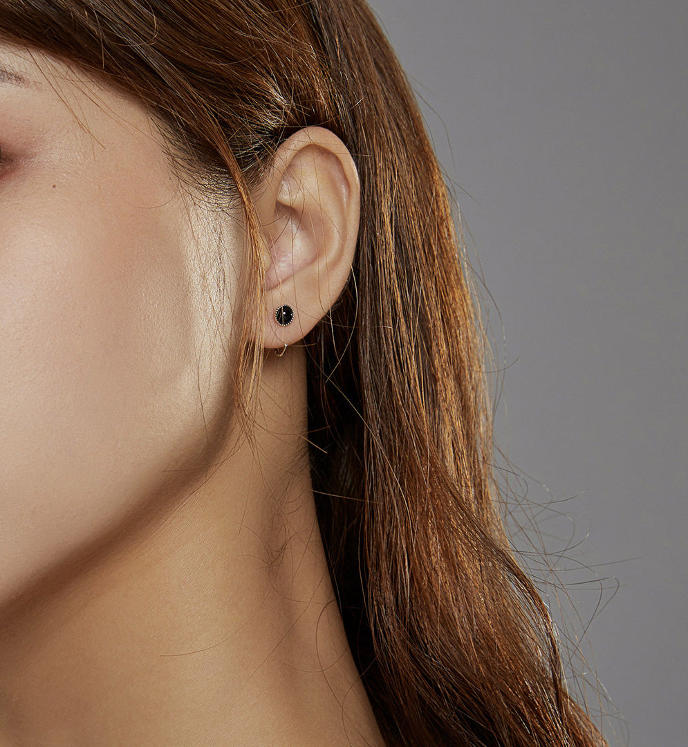 Sterling Silver Galaxy Hook Hypoallergenic Earrings