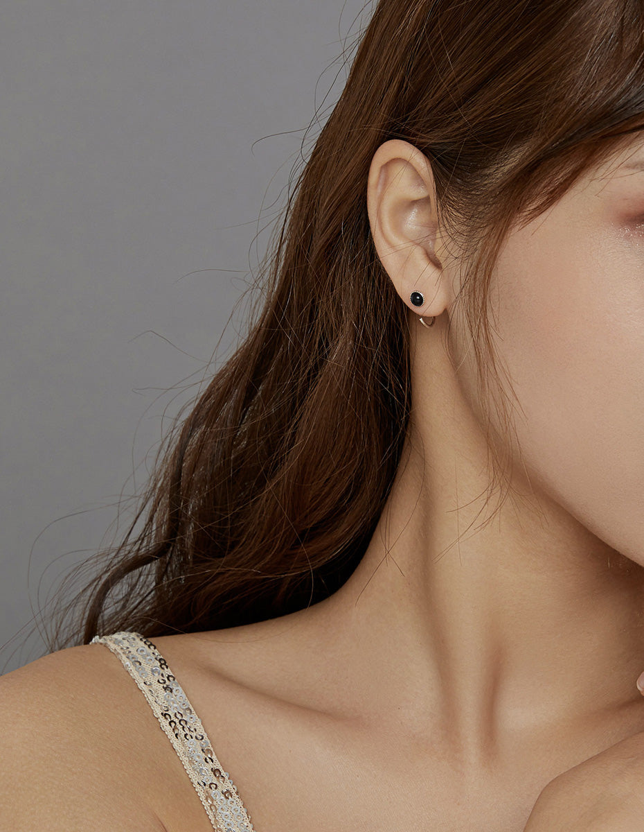 Sterling Silver Galaxy Hook Hypoallergenic Earrings