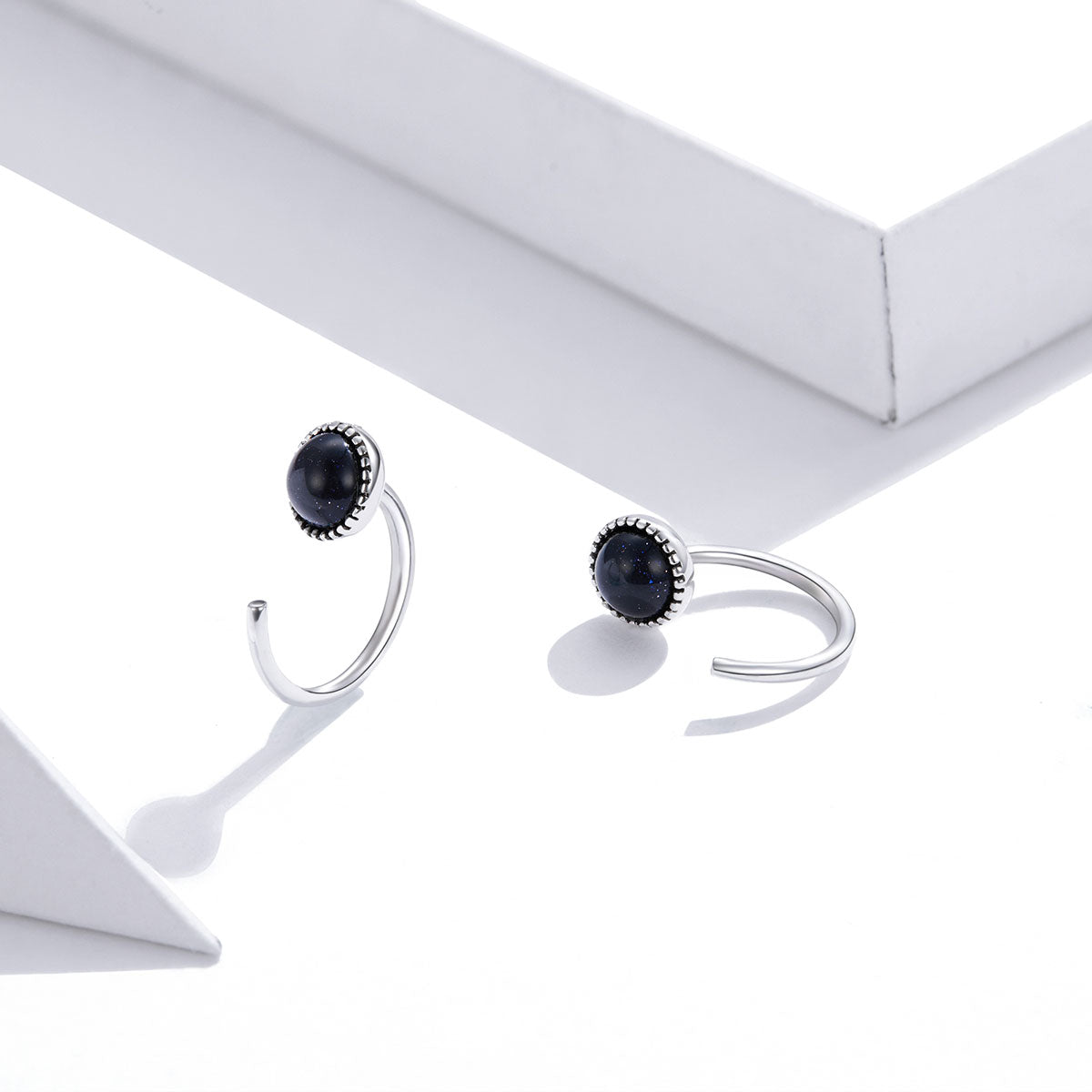 Sterling Silver Galaxy Hook Hypoallergenic Earrings