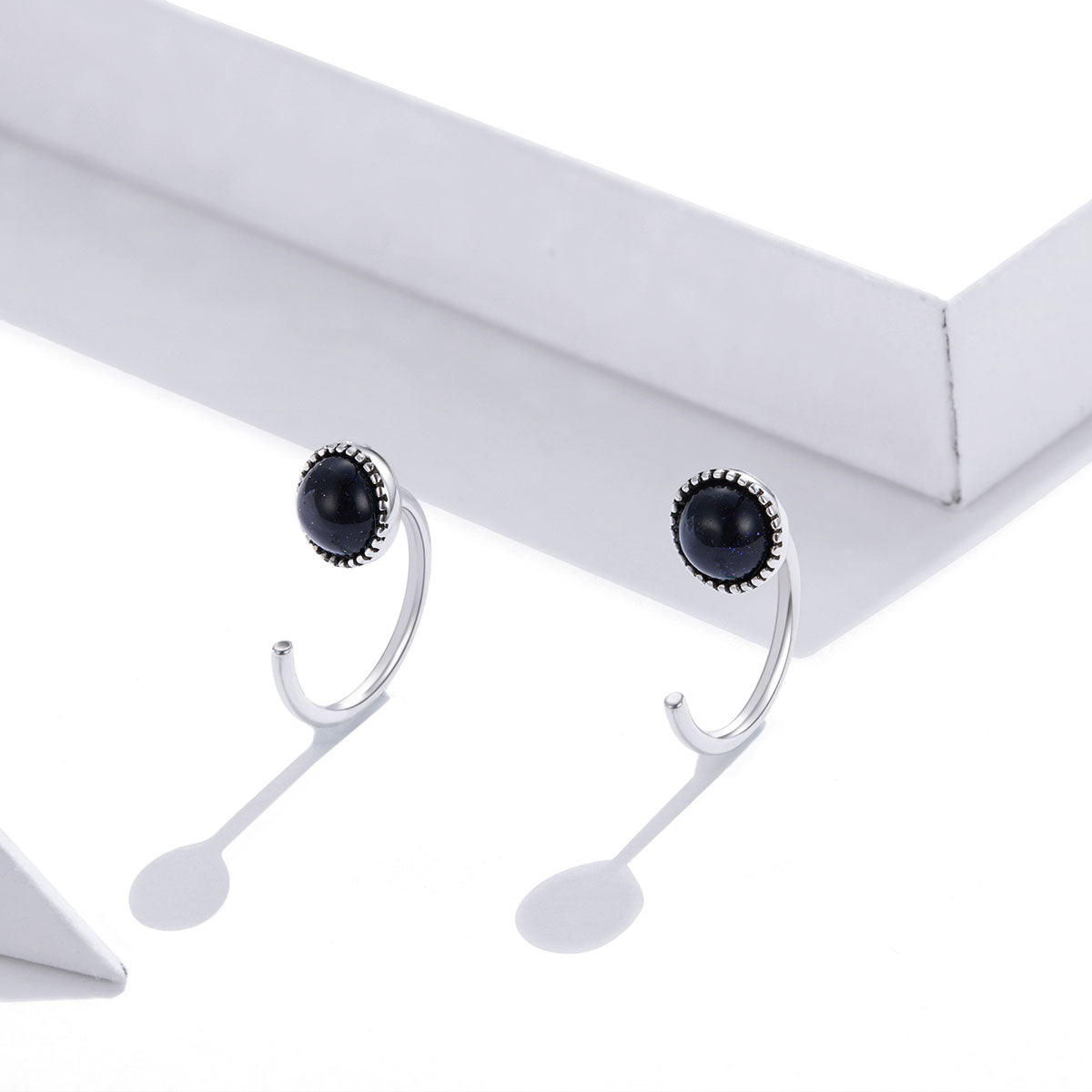 Sterling Silver Galaxy Hook Hypoallergenic Earrings