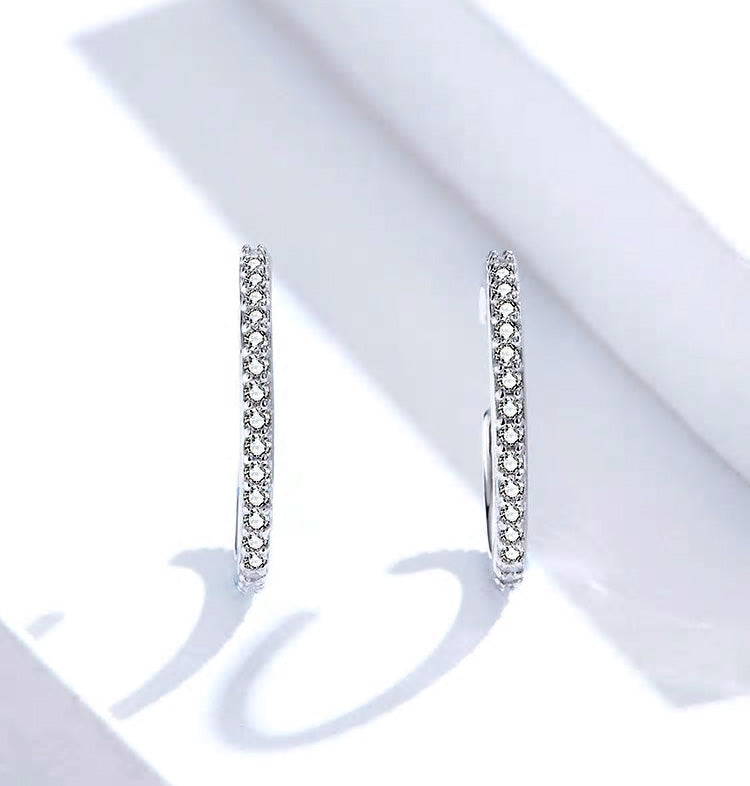 Sterling Silver Cubic Zirconia Hypoallergenic Ear Cuff (Pair)