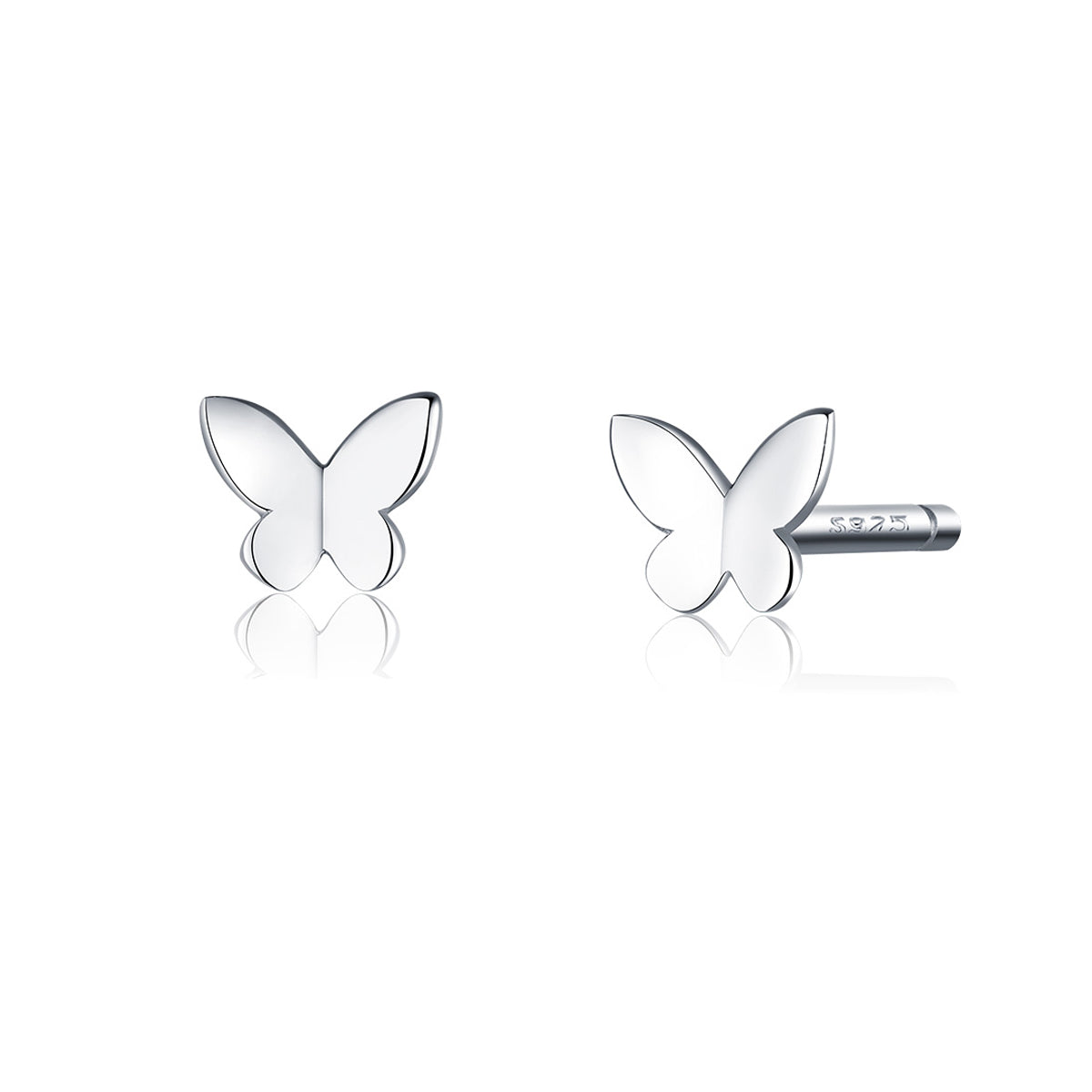 Sterling Silver Little Butterfly Stud Hypoallergenic Earrings